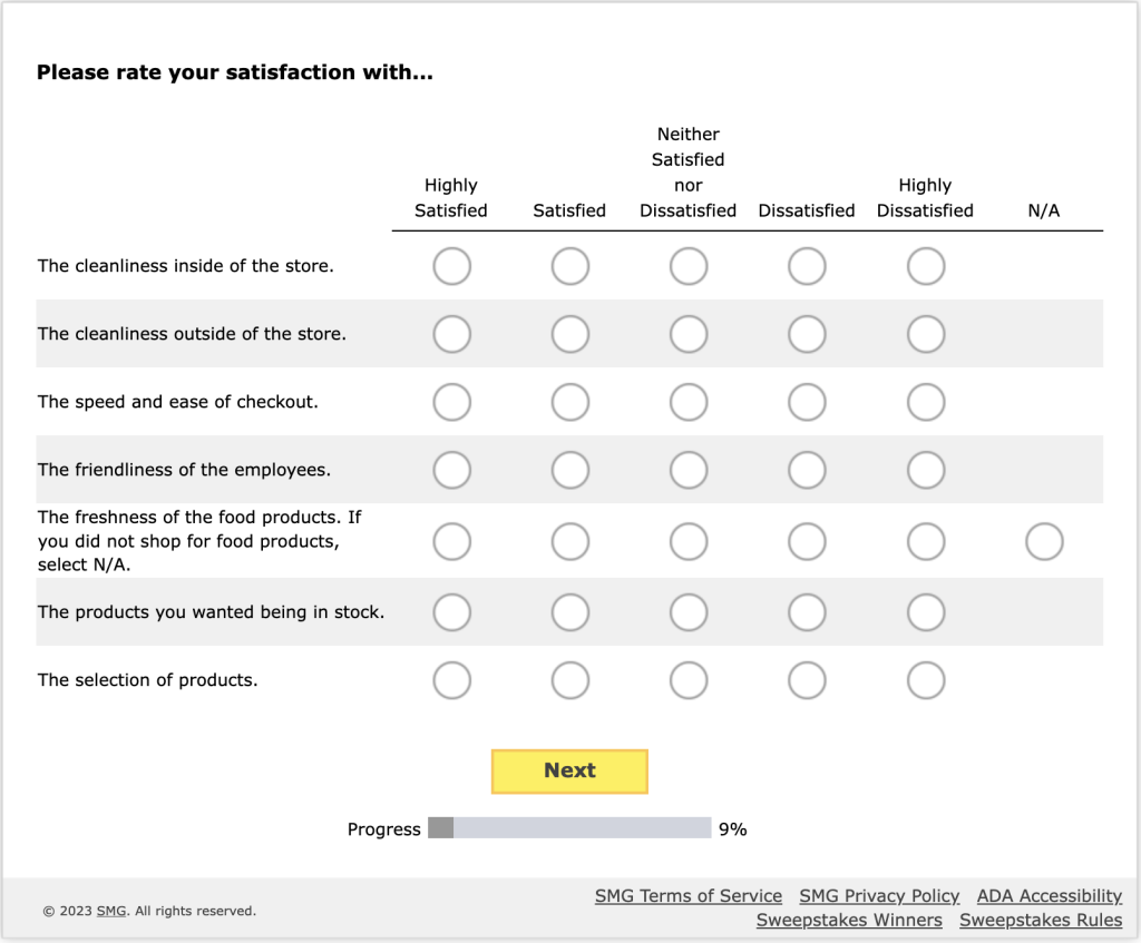 DGCustomerFirst - www.DGCustomerFirst.com Survey